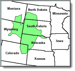 Lakota Sioux Map